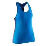 Salming Run T-Back -  Electric Blue/Azalea Pink